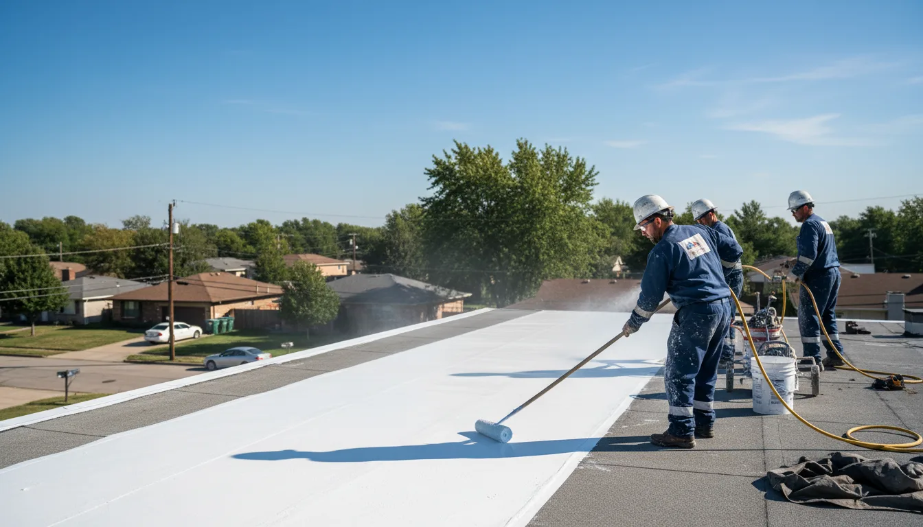 Commercial roof coating in Broaddus, TX near me